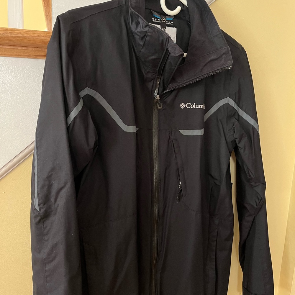 Columbia Mens Black Zip Up Coat Small